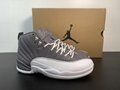 2022 top Air jordan 12 "stealth" white grey style No.: ct8013-015 size 40-47.5