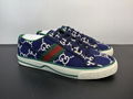 2022 top gucci blue shoes Ace embroidered sneaker men shoes shoes men