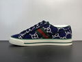 2022 top gucci blue shoes Ace embroidered sneaker men shoes shoes men