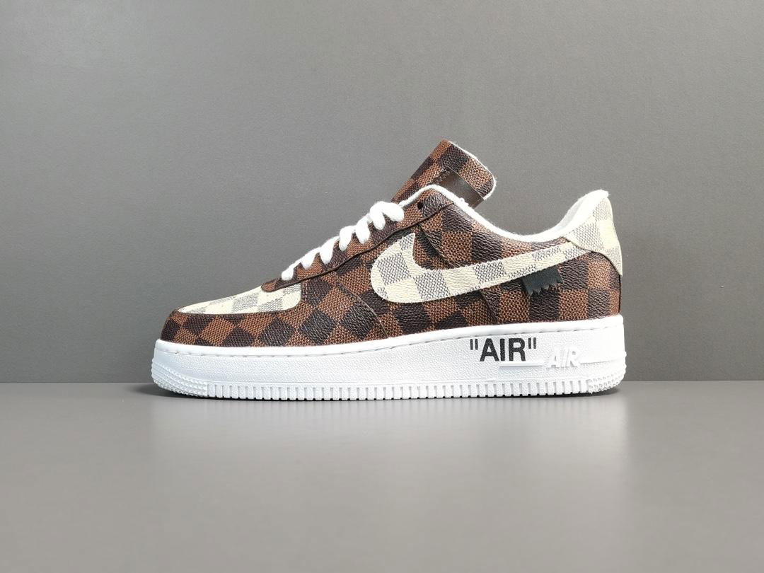 LOUlS VUlTTON X      Air Force 1 fashion casual shoes