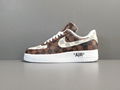 LOUlS VUlTTON X      Air Force 1 fashion casual shoes 1