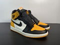 Air Jordan 1 Retro High OG AJ1 Joe 1 Black and yellow toes