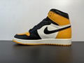 Air Jordan 1 Retro High OG AJ1 Joe 1 Black and yellow toes