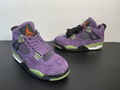 2022 new Air Jordan AJ4 Retro"Canyon Purple" Suede Clown men shoes women shoes 3