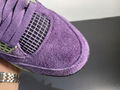 2022 new Air Jordan AJ4 Retro"Canyon Purple" Suede Clown men shoes women shoes 5