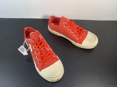            vintage canvas white red low top size 35-44 plus one size larger