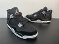 Air Jordan Retro "Olive Canvas" AJ4 Joe 4 Black grey Denim