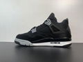 Air Jordan Retro "Olive Canvas" AJ4 Joe 4 Black grey Denim