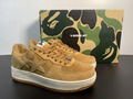 2022 new style bape shoes  Pure original BAPE wheat 36-46