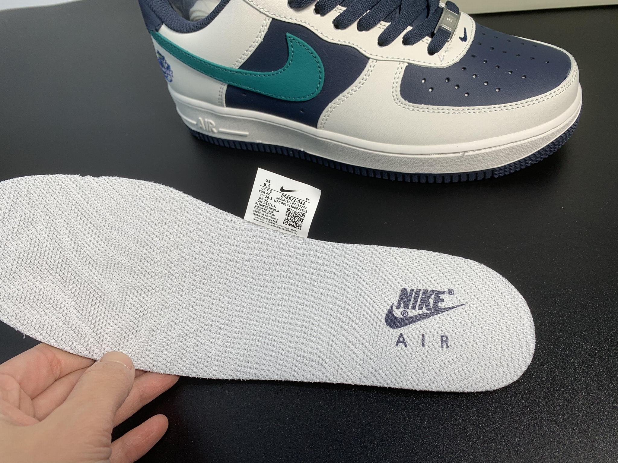 2022 new Air Force 1'07 Low Dark green stitching 8