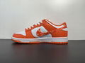 new top nike shoes Dunk Low "Orange Paisley" white Orange cashew flower