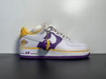 NIke Air Force 1 '07 Low "Purple gold Lakers NBA 75th Anniversary Limited" Air F