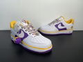 NIke Air Force 1 '07 Low "Purple gold Lakers NBA 75th Anniversary Limited" Air F