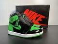 Aj1 black green patent leather 36-47.5