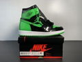 Aj1 black green patent leather 36-47.5 aj shoes nike shoes