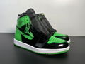 Aj1 black green patent leather 36-47.5 aj shoes nike shoes