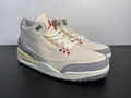 2022 og AJ SHOES Air Jordan 3 "Muslin" rice white shipping SPORT SHOES