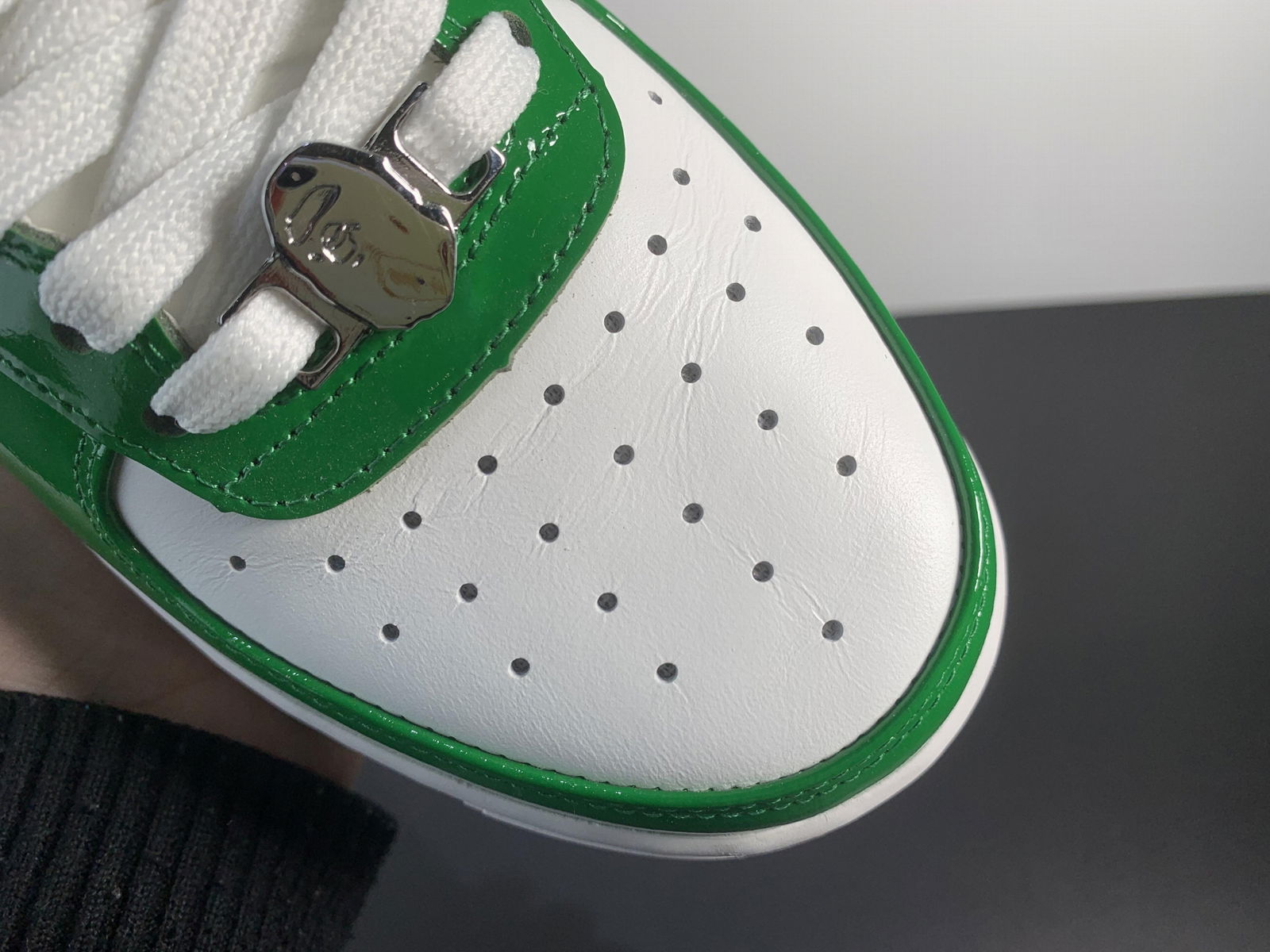 2022 BAPE SHOES Bape white and green shoes 40-45 pure original quality 5