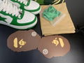 2022 BAPE SHOES Bape white and green shoes 40-45 pure original quality