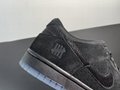2022 new      Dunk Low Sp X UNDFTD all black sport shoes 2