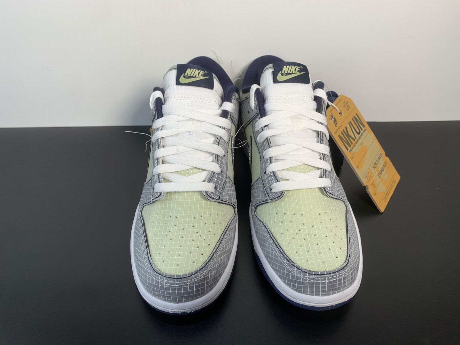 2022      Union LA X      Dunk Low Grey and green stitching joint casual board s 2