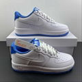      AIR FORCE 1  WHITE BLUE low-top casual  shoes DR9867-101    1