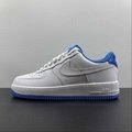      AIR FORCE 1  WHITE BLUE low-top casual  shoes DR9867-101    5