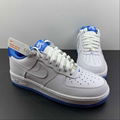      AIR FORCE 1  WHITE BLUE low-top casual  shoes DR9867-101    15