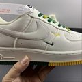      AIR FORCE 1 BEIGE /YELLOW GREEN Low top casual shoe NA2022-006 2