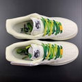 NIKE AIR FORCE 1 BEIGE /YELLOW GREEN Low top casual shoe NA2022-006