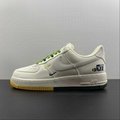      AIR FORCE 1 BEIGE /YELLOW GREEN Low top casual shoe NA2022-006 7