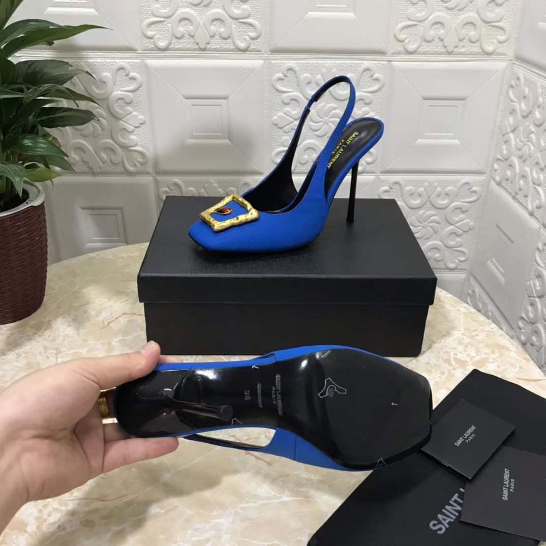 2022 new top     high heel shoes Yves Saint Laurent Slingback     34-43 5