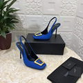 2022 new top YSL high heel shoes Yves Saint Laurent Slingback YSL 34-43