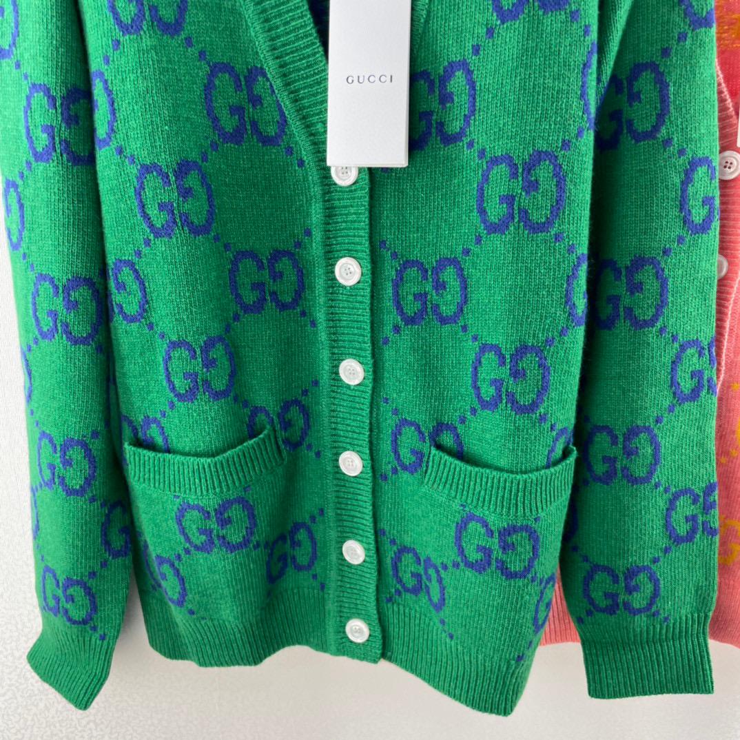 New double G pattern cardigan sweater completely no resistance is too beautiful  4