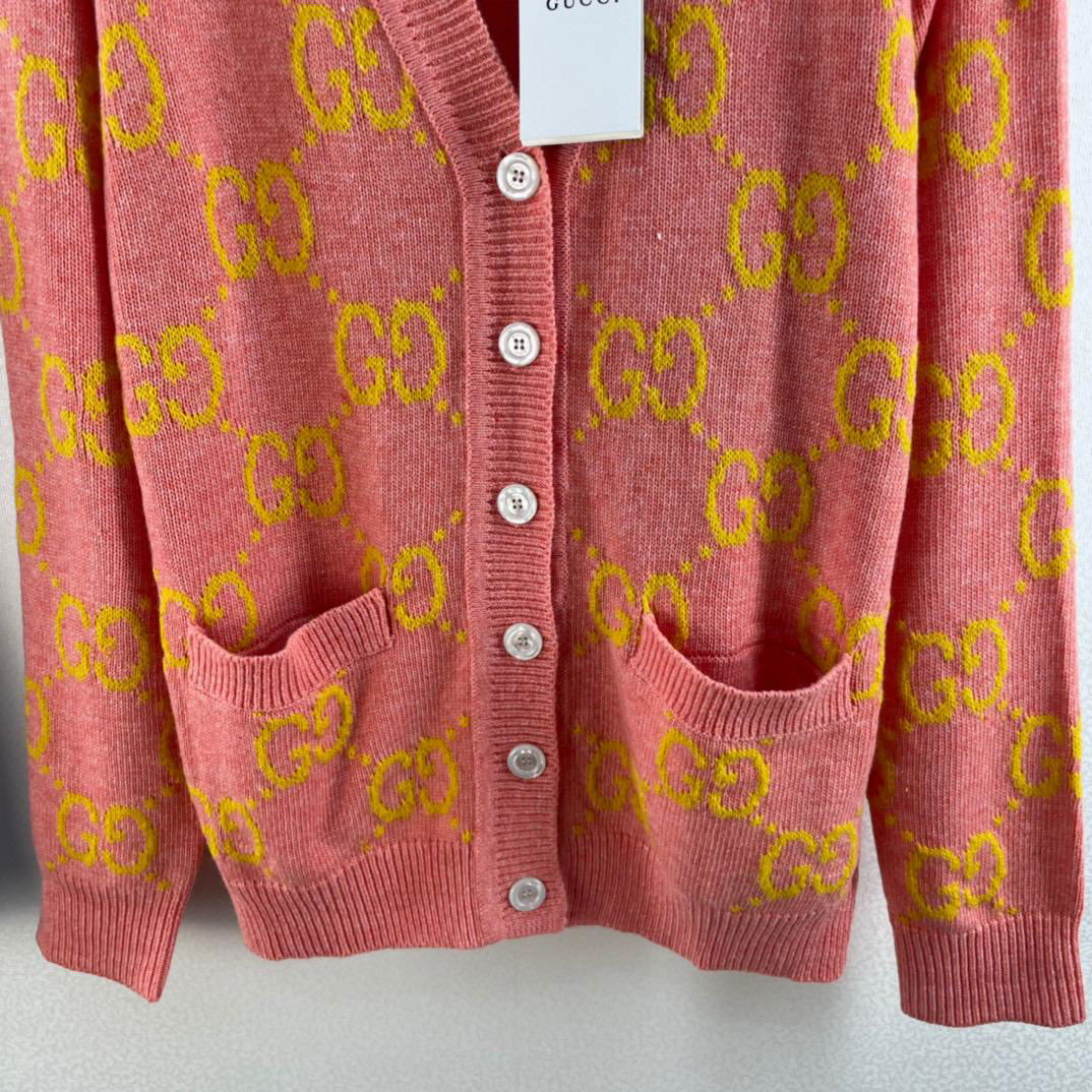 New double G pattern cardigan sweater completely no resistance is too beautiful  5
