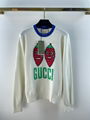 Gucc* Knit sweater fitted version design breathable and comfortable upper body s
