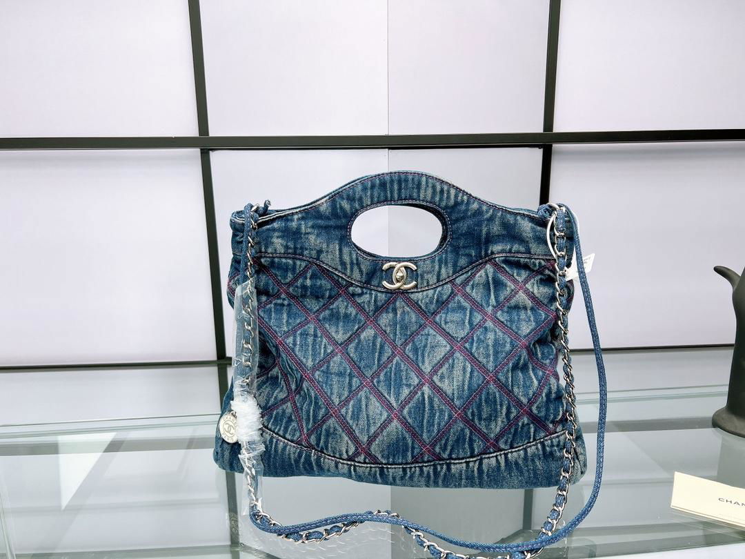 2022 new style bag Denim embroidered shopping bag Airport bag original quality 4