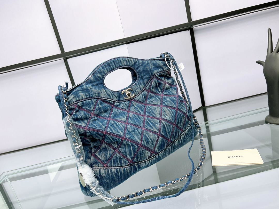 2022 new style bag Denim embroidered shopping bag Airport bag original quality 5