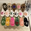 2022 lv shoes LV new winter cotton slippers female style high version 35-41 size