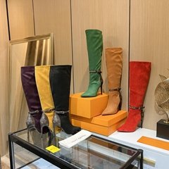 LV2022 winter new boots women's shoes heel high 10cm 35-41 size (34.42 custom do