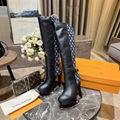 2022LV new winter boots leather women's heel 10.5cm size 35-41