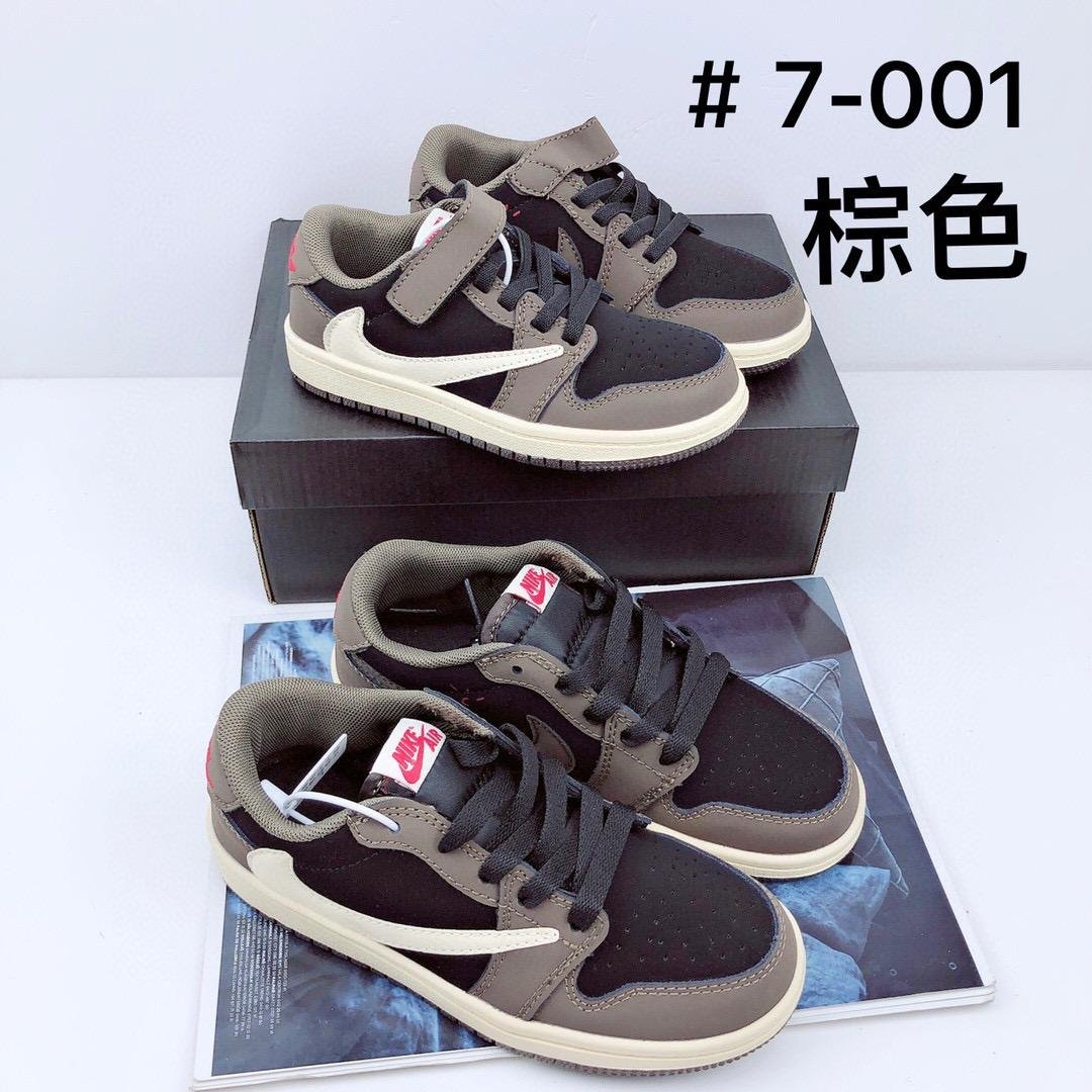 2022 Jordan low top backhook children's shoes 24-30 Velcro, 31-39 LACES 3