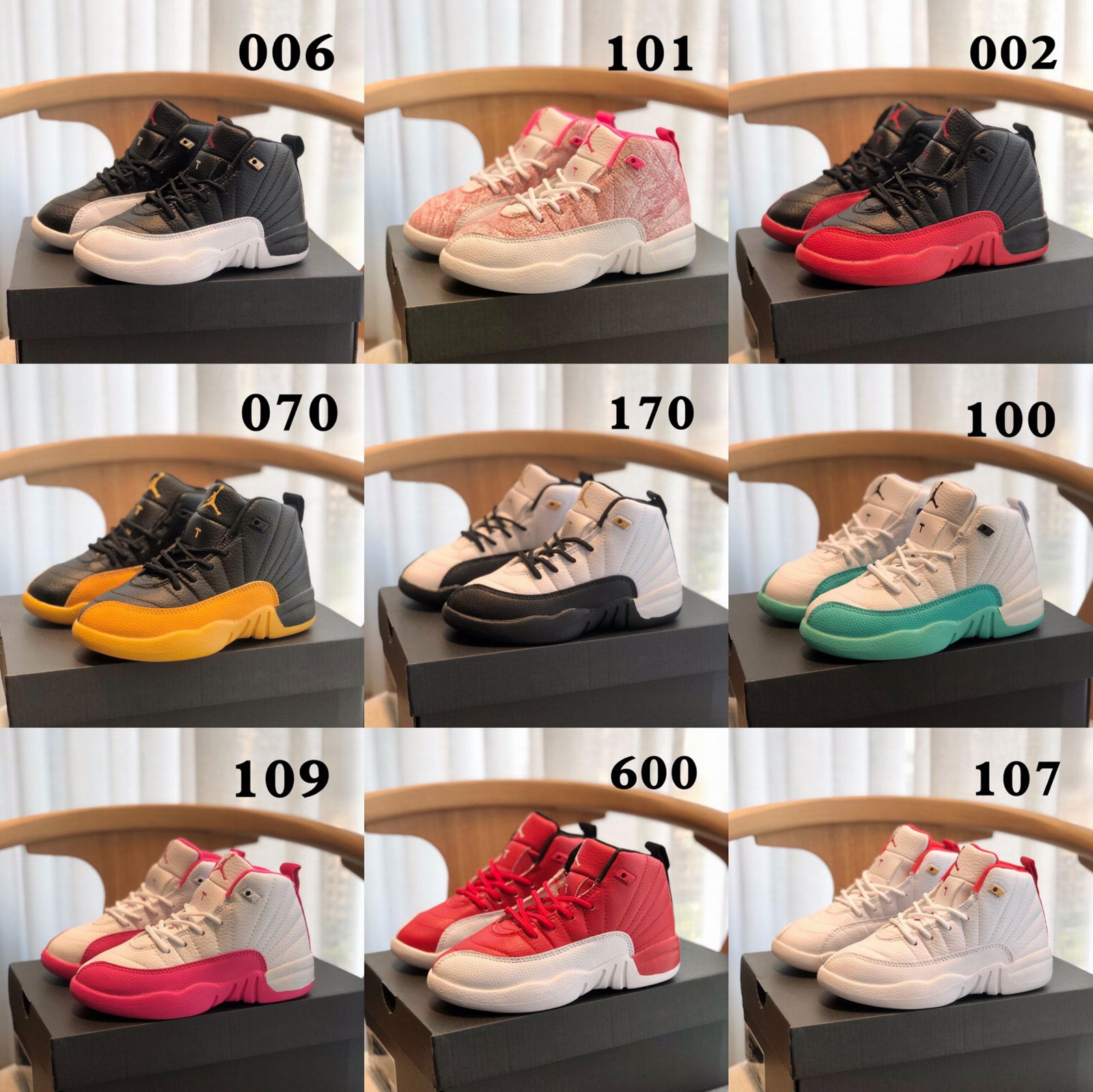 wholesale AJ12 kid shoes aj12 High quality children's shoes 26-37.5