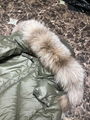 2022 new oblique Fox fur collar long down jacket women and men down jacket 11