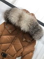 2022 new oblique Fox fur collar long down jacket women and men down jacket 18