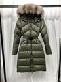 2022 new oblique Fox fur collar long down jacket women and men down jacket 19