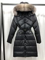 2022 new oblique Fox fur collar long down jacket women and men down jacket 20