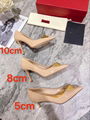 2022 valentino heel shoes Fabric imported patent leather top quality10cm. 8cm   