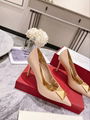 2022 valentino heel shoes Fabric imported patent leather top quality10cm. 8cm   