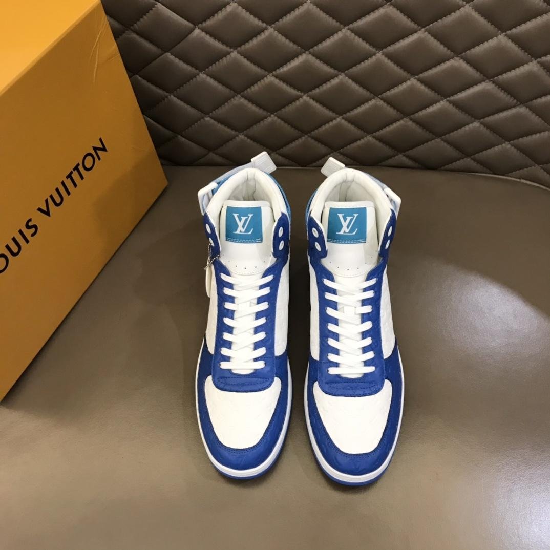 2022 New sneakers high-end boutique men's shoes casual shoes blue 3